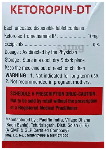 Ketoropin-DT Tablet