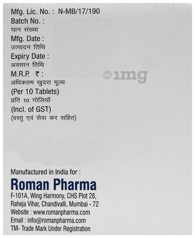 Romaclav 625 Tablet