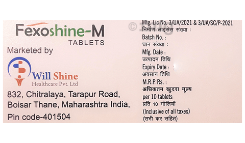 Fexoshine-M Tablet image Fexoshine-M Tablet image