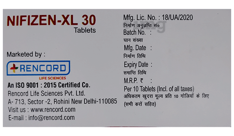 Nifizen-XL 30 Tablet image
