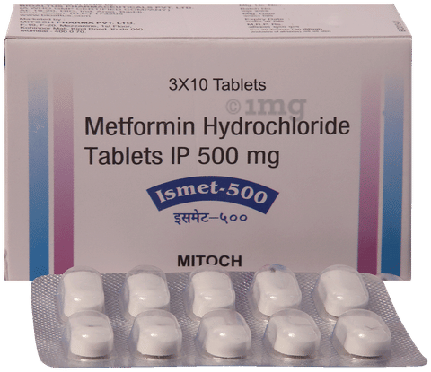 Ismet 500mg Tablet image
