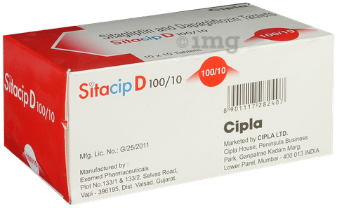 Sitacip D 10mg/100mg Tablet image Sitacip D 10mg/100mg Tablet image