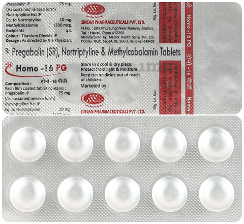 Homo 16PG 75mg/10mg/1500mcg Tablet