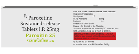 Paroxitin 25 Tablet SR image Paroxitin 25 Tablet SR image