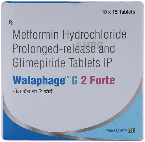 Walaphage G2 Forte 2mg/1000mg Tablet