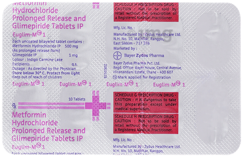 Euglim-M 1 Tablet PR image