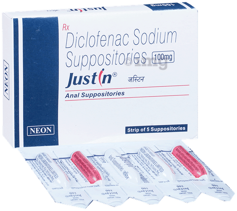 Justin 100mg Suppository image