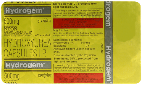 Hydrogem 500mg Capsule image
