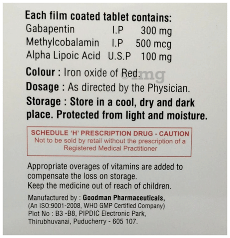 Cytogaba Plus 300 Tablet image