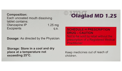 Olaglad MD 1.25 Tablet image Olaglad MD 1.25 Tablet image