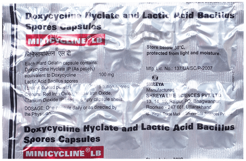 Minicycline LB Capsule image Minicycline LB Capsule image