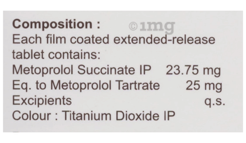 Metoproplex XL 25 Tablet image Metoproplex XL 25 Tablet image