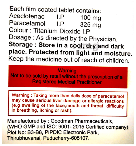Zeogesic-P Tablet image