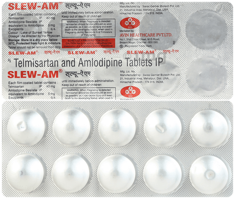Slew AM 40mg/5mg Tablet image Slew AM 40mg/5mg Tablet image