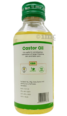 Kbir Castor Oil for Constipation Relief, Large Intestine Lubrication, And  Labor Pain