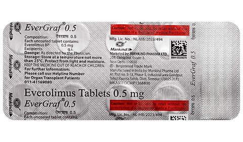 Evergraf 0.5mg Tablet image