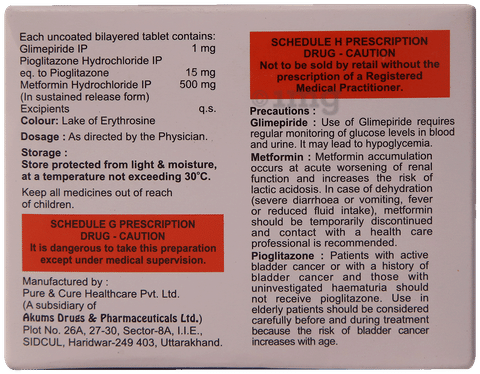 Laformin GP 1mg Tablet image