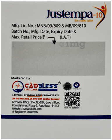 Justempa 10 Tablet image Justempa 10 Tablet image