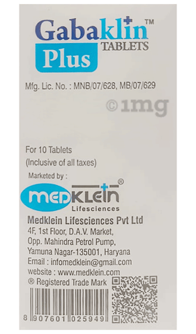 Gabaklin Plus Tablet image Gabaklin Plus Tablet image