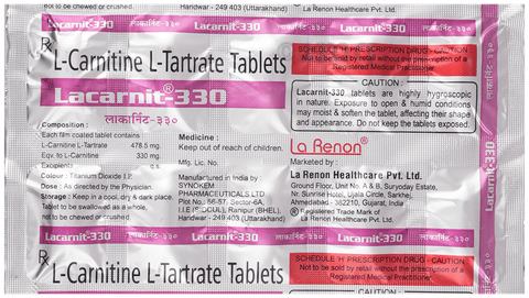 Lacarnit 330 Tablet image Lacarnit 330 Tablet image