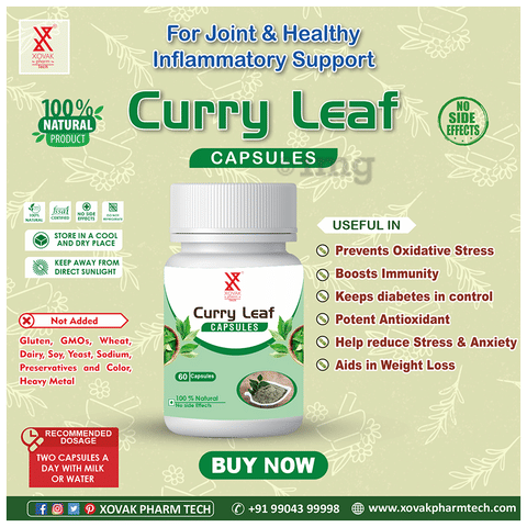 Pharmtech Curry Leaf Capsule image Pharmtech Curry Leaf Capsule image