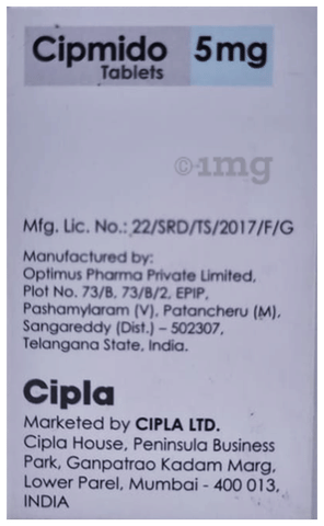 Cipmido 5mg Tablet image