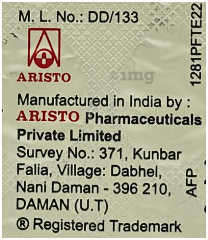 Aristomol 650mg Tablet image