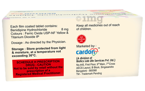 Benitor 8mg Tablet image