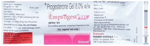 Emprogest 8% Vaginal gel
