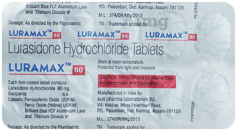 Luramax 80mg Tablet image