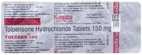 Toltake 150mg Tablet image