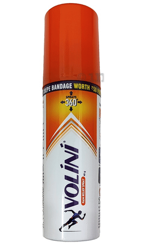 Volini Spray Spray for Sprain, Muscle and Joint Pain Relief | Quick Action | Long-Lasting Relief | Bone, Joint & Muscle Care with Elastic Crepe Bandage Free image