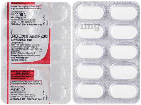 Ciprodac 500 Tablet image Ciprodac 500 Tablet image