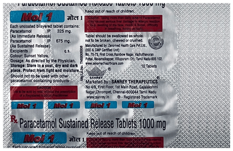 Mol 1 Tablet SR image