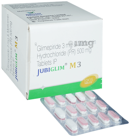 Jubiglim M 3mg/500mg Tablet image Jubiglim M 3mg/500mg Tablet image