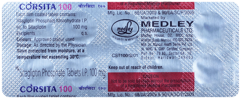 Corsita 100mg Tablet image Corsita 100mg Tablet image