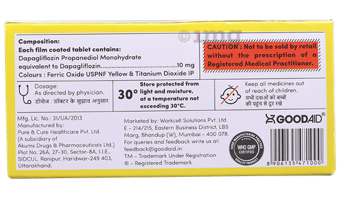 Aidgliflozin 10 Tablet image