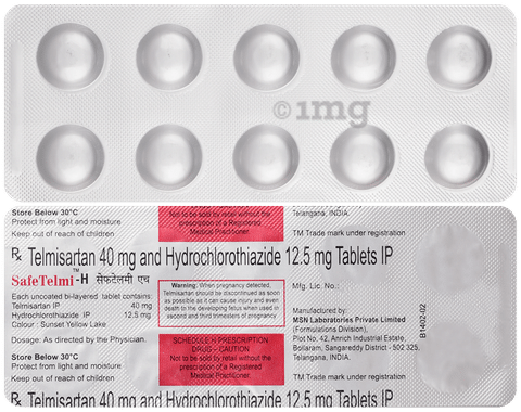 Safetelmi H 40mg/12.5mg Tablet