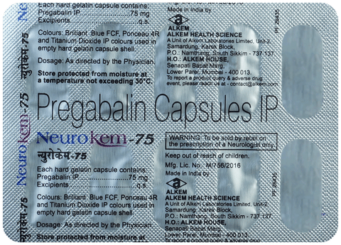 Neurokem 75 Capsule image