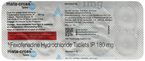 Histacross 180mg Tablet image Histacross 180mg Tablet image