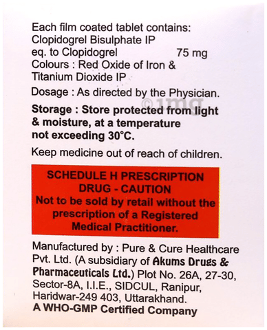Clopitel 75 Tablet image