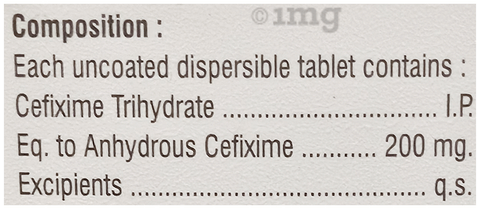 Cefefix 200 DT Tablet image Cefefix 200 DT Tablet image