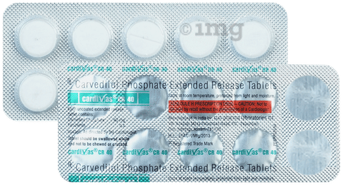 Cardivas CR 40 Tablet image