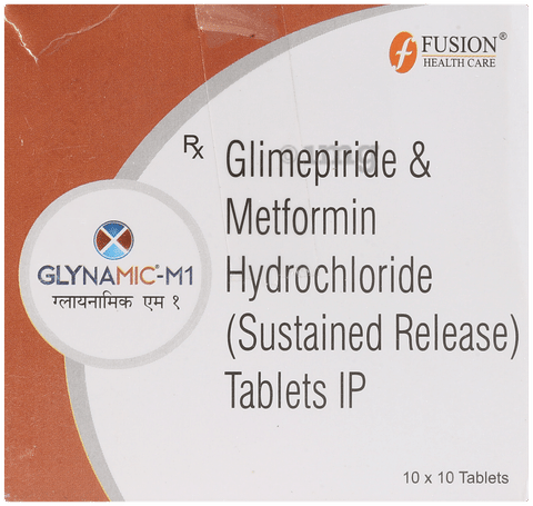 Glynamic M 1mg/500mg Tablet image Glynamic M 1mg/500mg Tablet image
