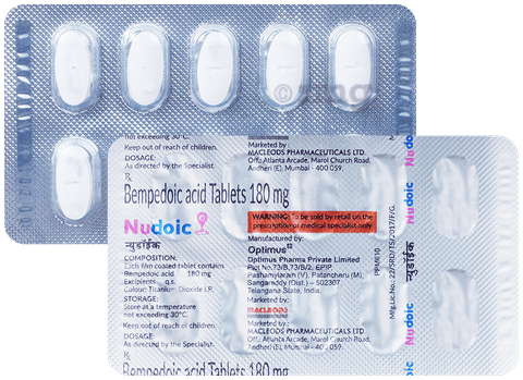 Nudoic 180mg Tablet image Nudoic 180mg Tablet image