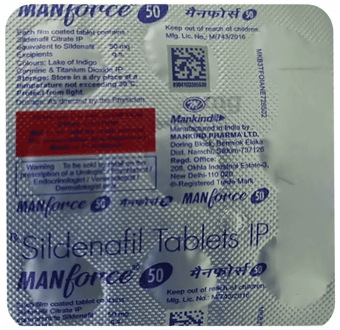 Manforce 50 price hot sale