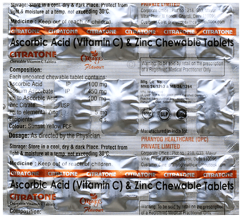 Citratone Chewable Tablet image Citratone Chewable Tablet image