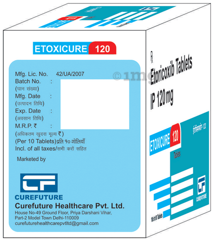 Etoxicure 120 Tablet image