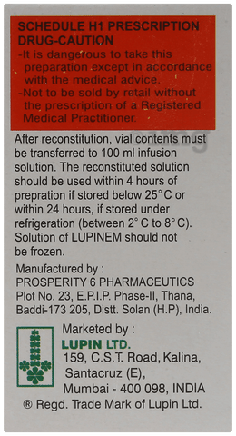 Lupinem 500mg Injection image Lupinem 500mg Injection image