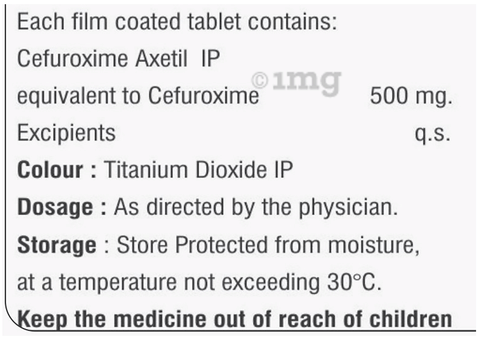 Sefurox 500 Tablet image Sefurox 500 Tablet image